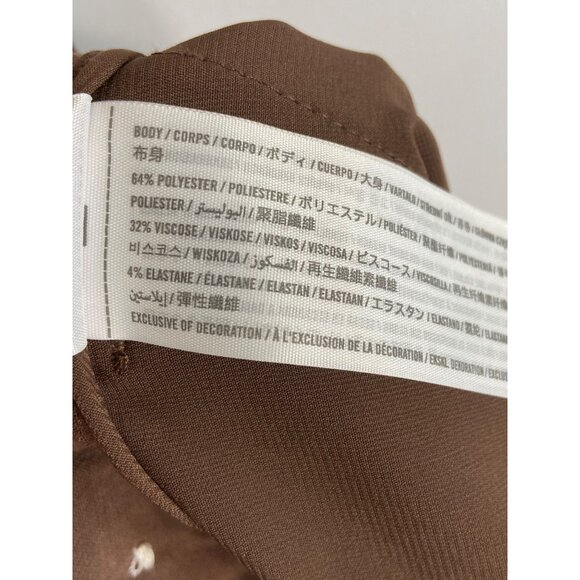 Abercrombie & Fitch Brown Wide-Leg Trousers - Picture 8 of 12